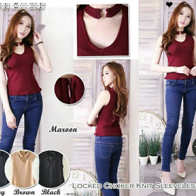 top ring import rajut super tebal(5060)