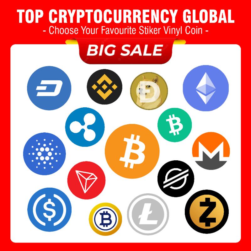 Stiker Top Cryptocurrency Global