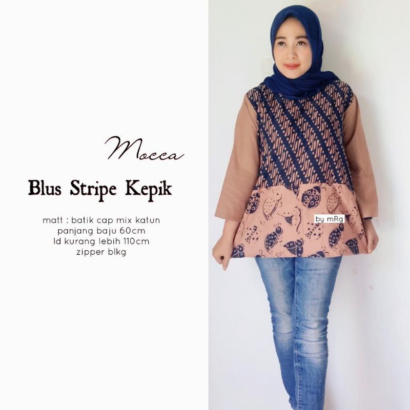 blouse stripe kepik