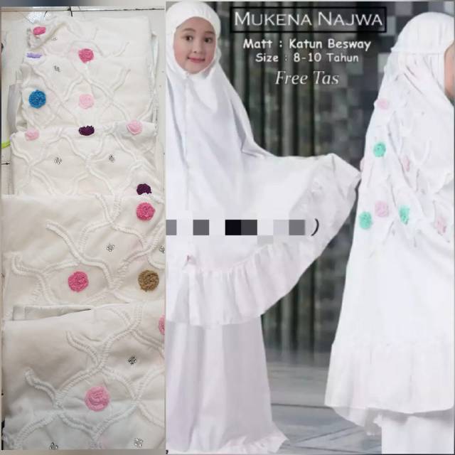 MUKENA ROSELLA ANAK MURAH