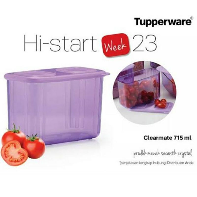 clearmate 715ml tupperware
