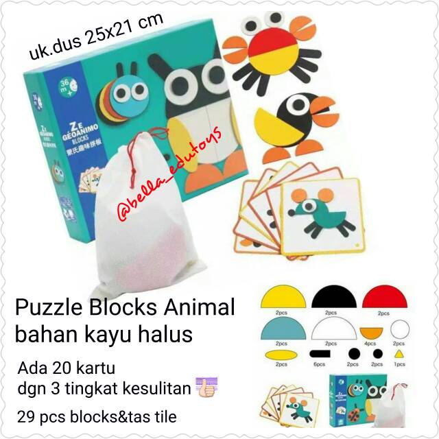 Puzzle Blocks Animal