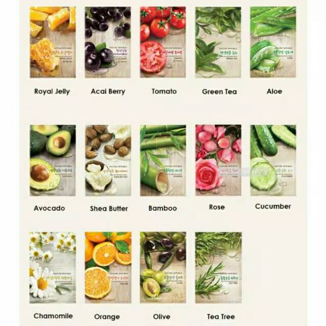 Mask sheet nature republic