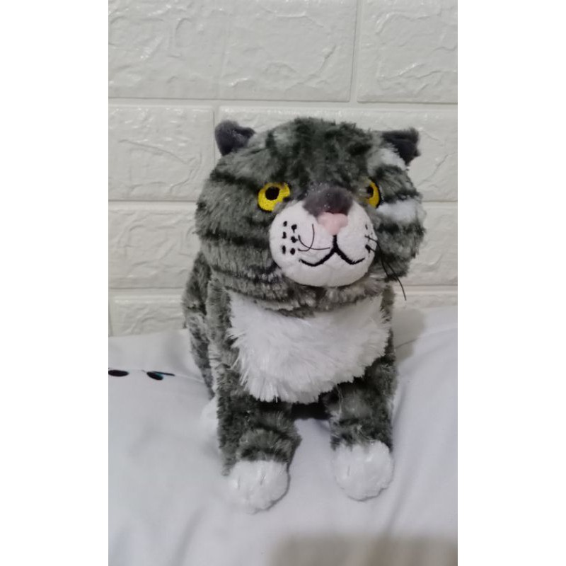 Boneka Kucing Abu standing
