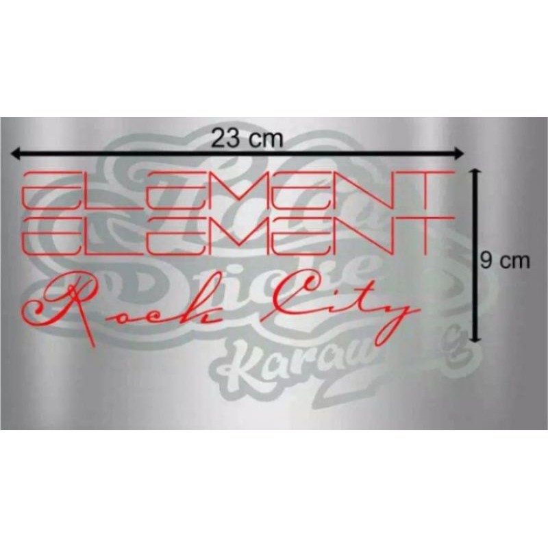 Cutting Sticker Element City/Sticker SEPEDA Element