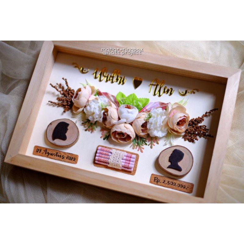 Mahar Pernikahan Rustic Wreath Medium