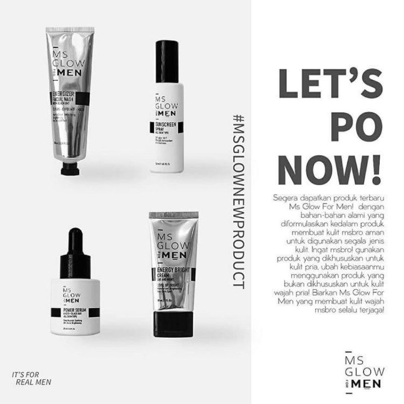 MS GLOW FOR MEN BASIC COMPLETE ORIGINAL