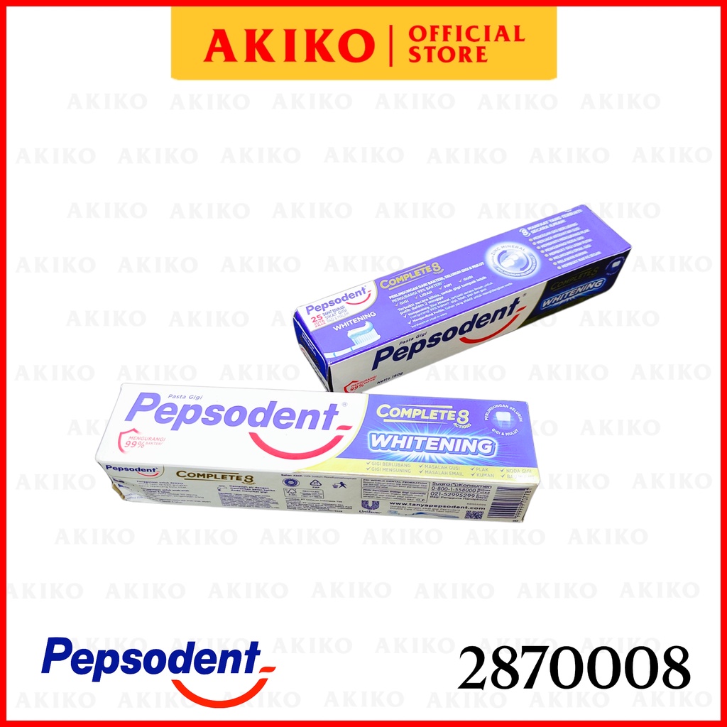 Pepsodent Complete 8 Plus Whitening 190G