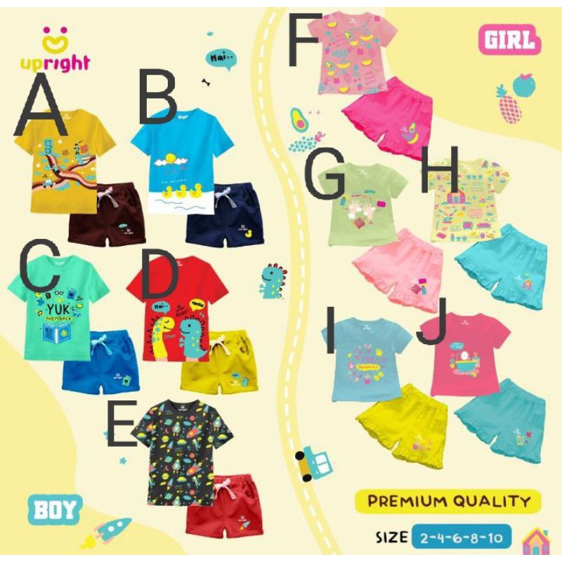 Setelan anak upright