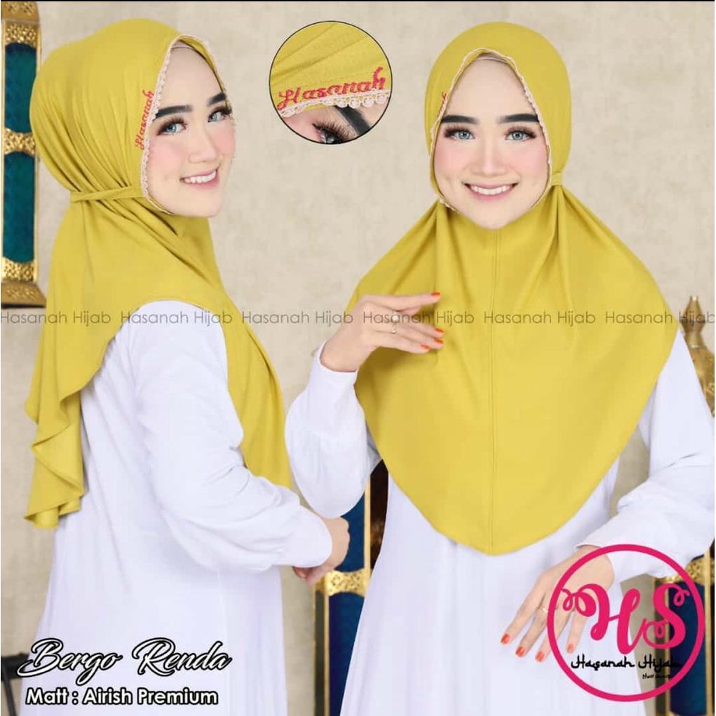 Jilbab Instan - Hasanah Bergo Renda