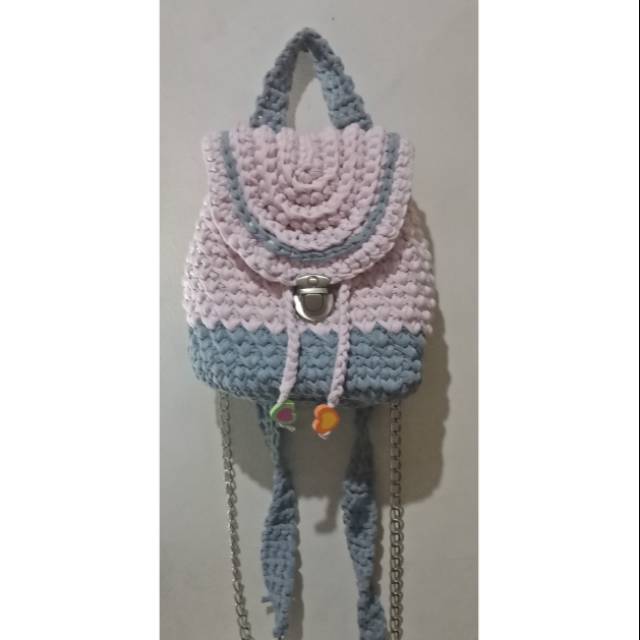 Back Pack Rajut Kaos