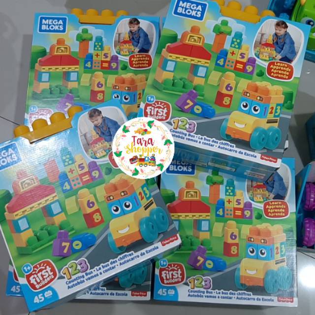 Megabloks 123 counting bus 45pc