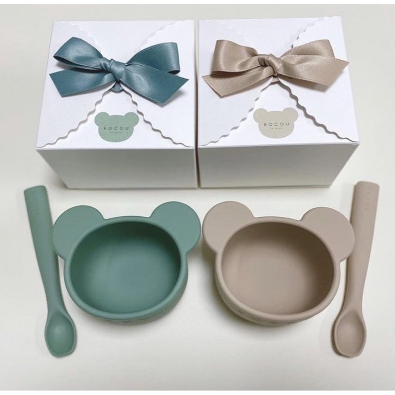 ROCOU Bear Bowl and Spoon set