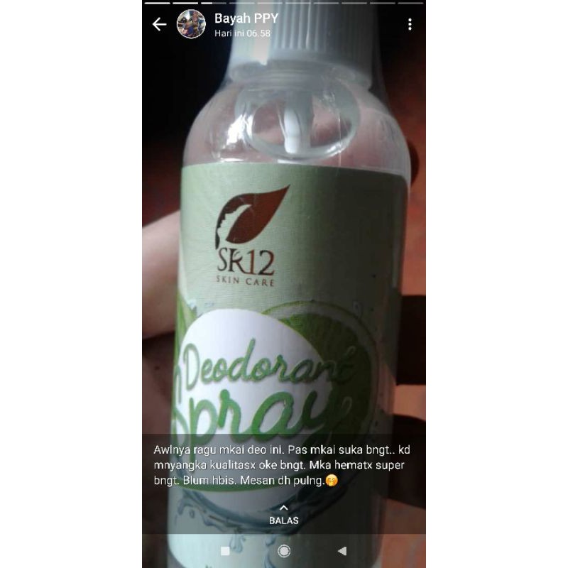 deodorant spray