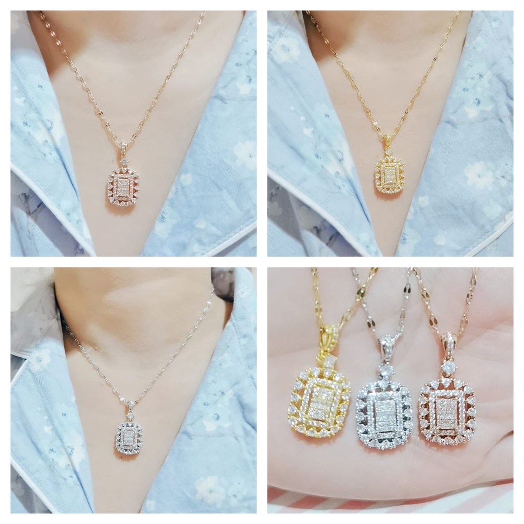 Kalung Titanium Kotak DF1074