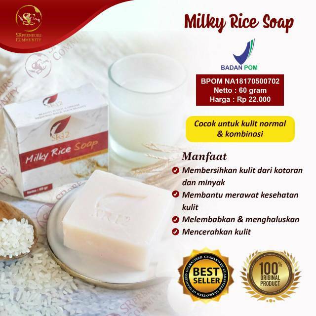 milky rice soap