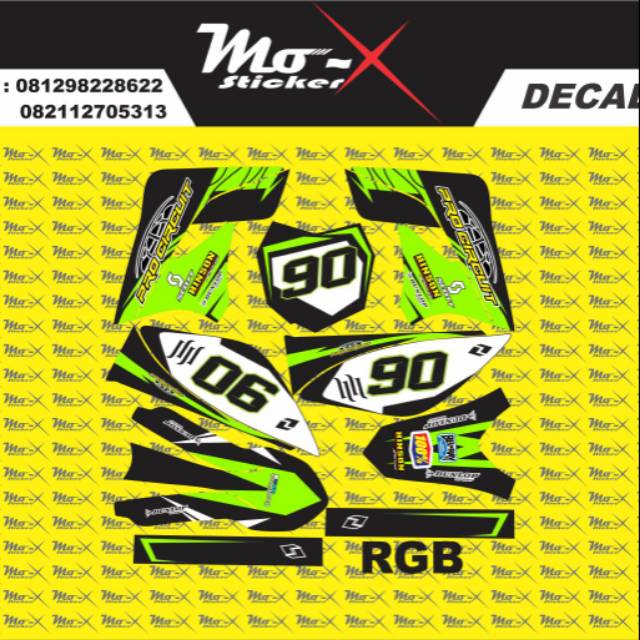 DECAL KLX 150 RGB