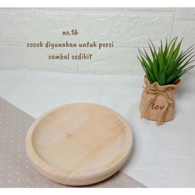 COBEK KAYU 16 s/d 24 cm