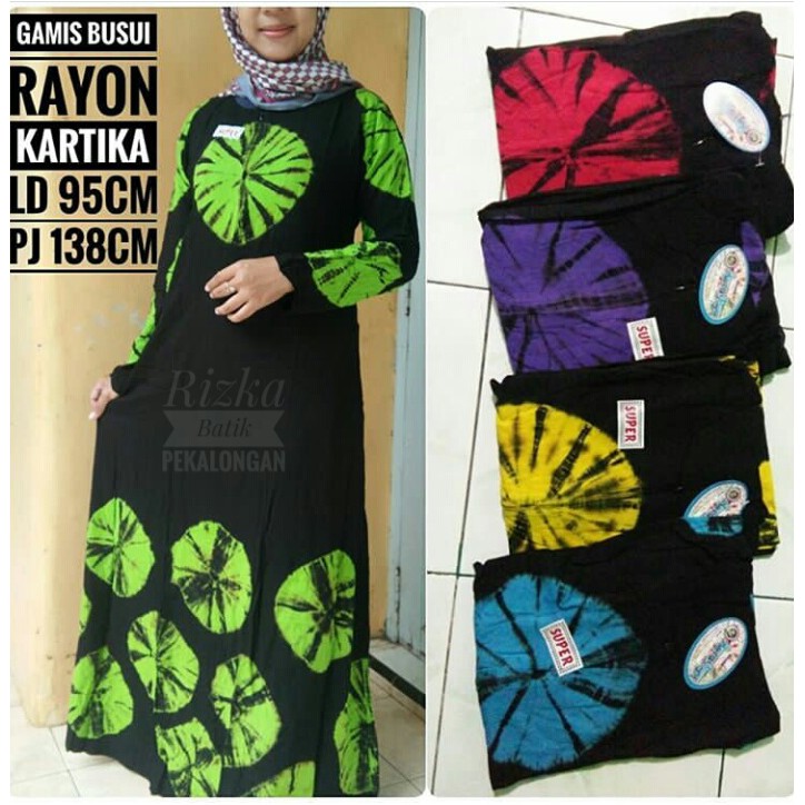 Gamis Batik Rayon Super Batik Pekalongan