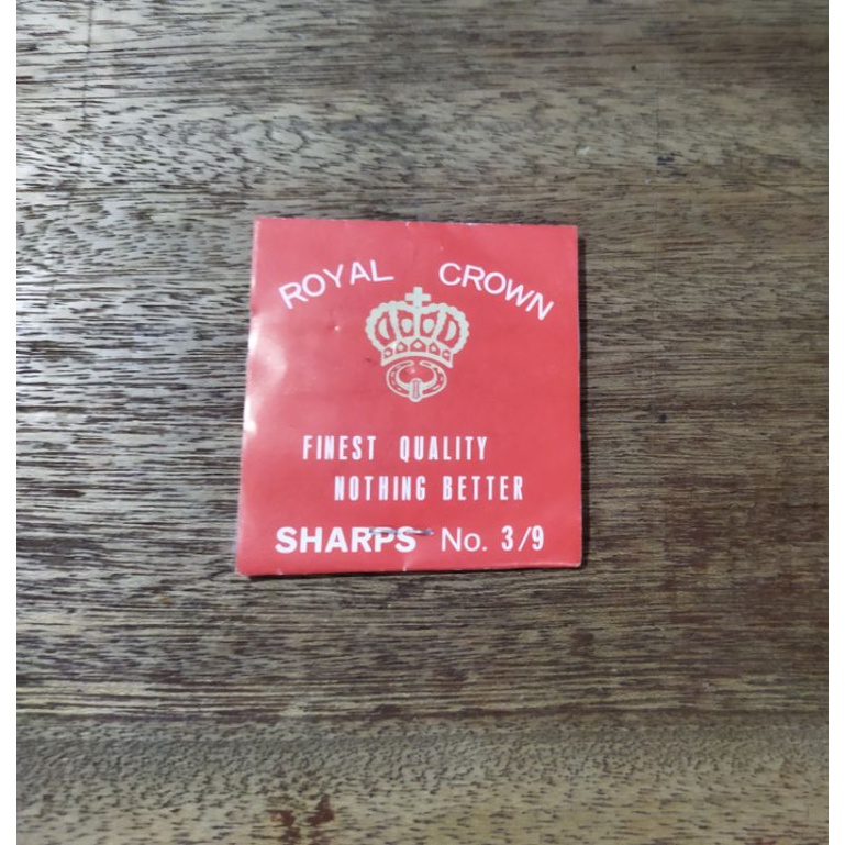 Jarum jahit Royal Crown Sharp per pack