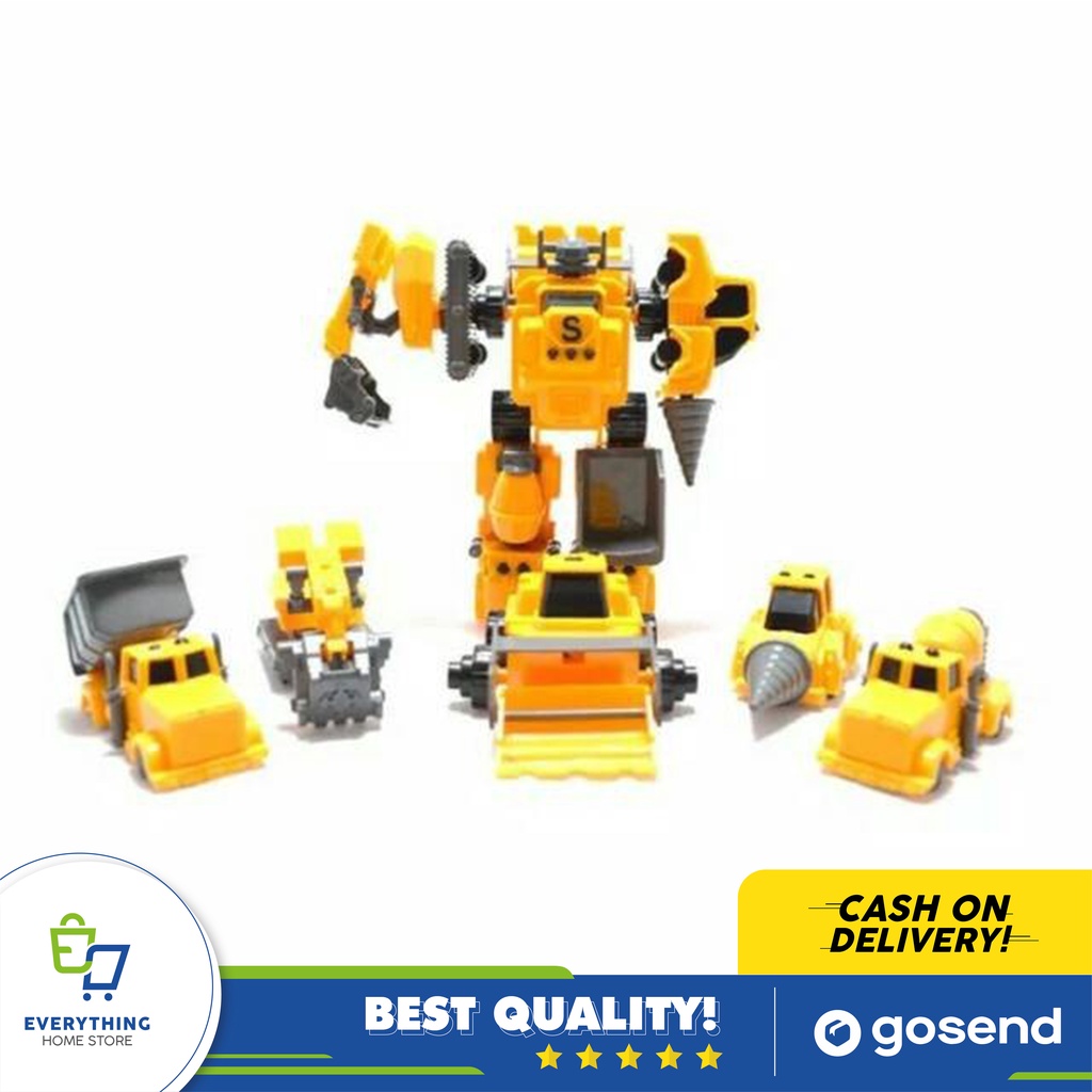 Mainan Robot Konstruksi Keren 5 IN 1 EHS
