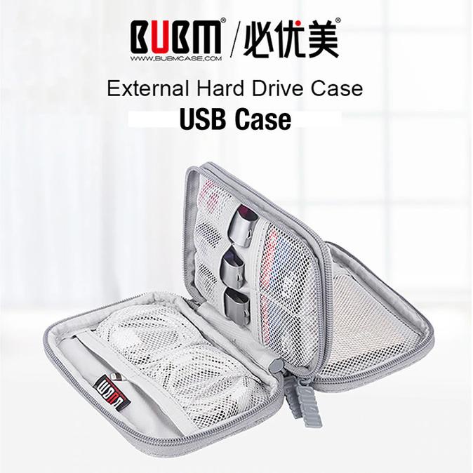 BUBM Tas USB Cable kabel organizer Pouch Case