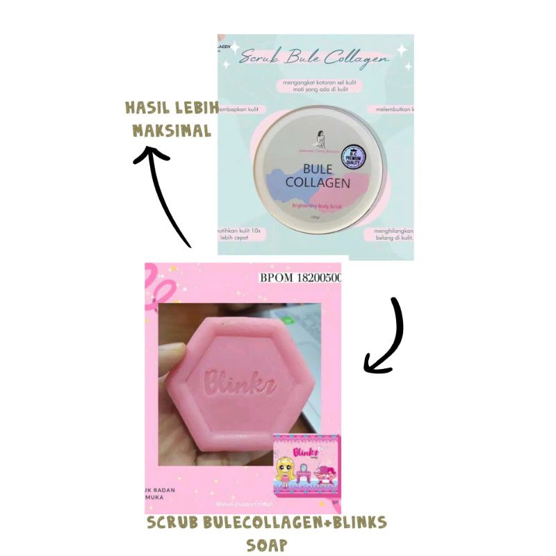 1pkt BLINKS SOAP+SCRUB BULECOLLAGEN