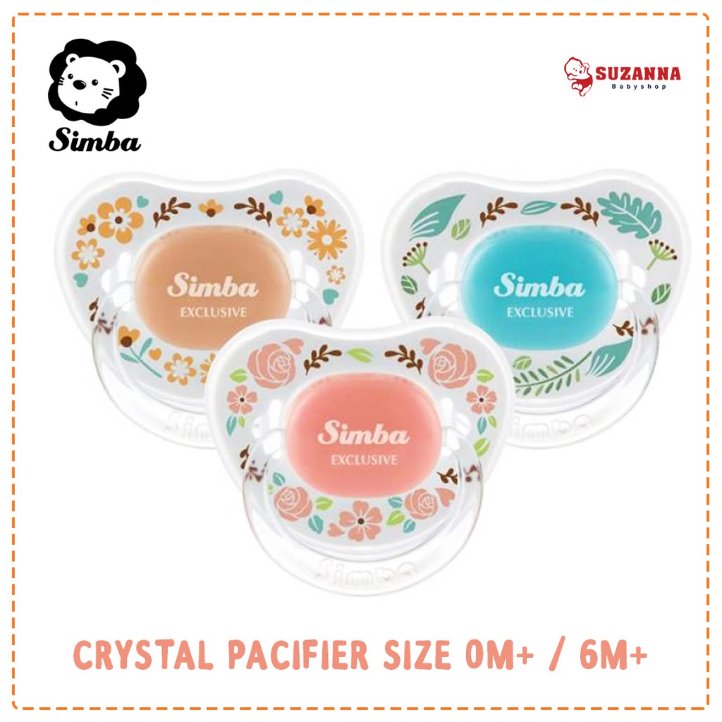 Simba Crystal Pacifier Empeng 0m+ & 6m+