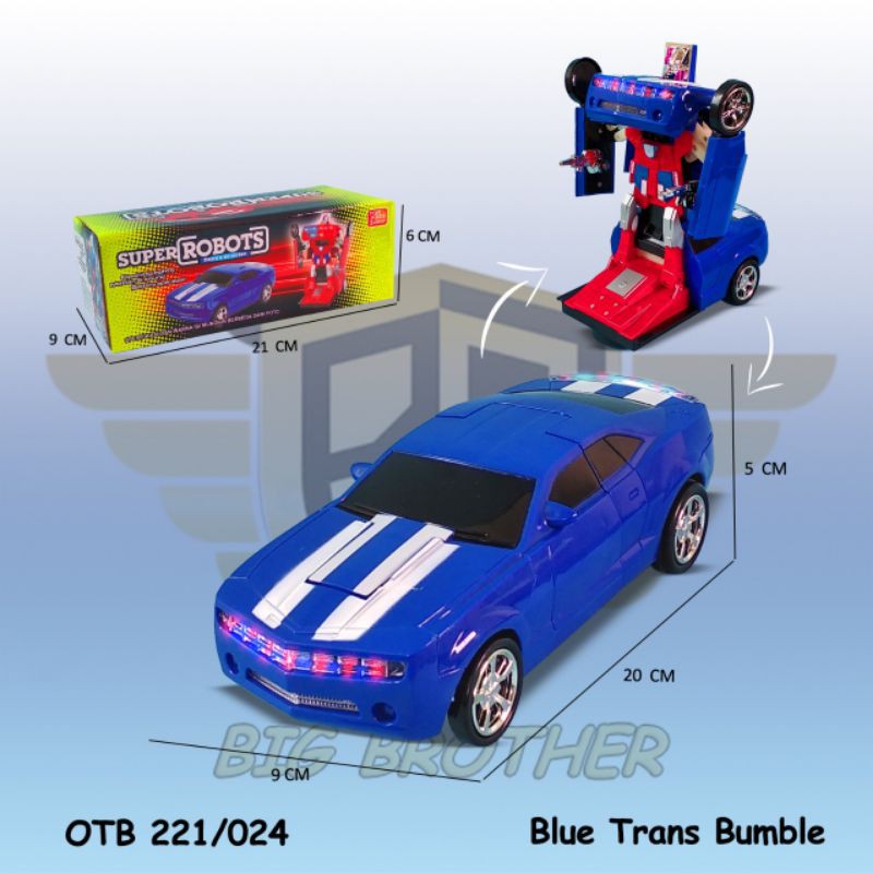 Mainan Anak Mobil Robot Transformer Bumblebee
