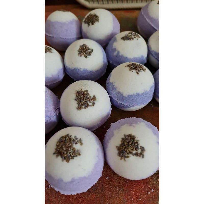 Lavender infused bath bomb