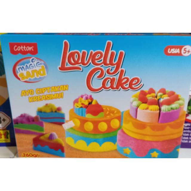 Magic sand lovely cake cotton