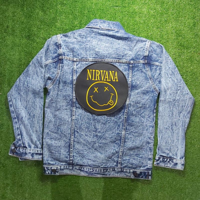 Backpatch Bordir Jahit/Patch Bordir Punggung Nirvana