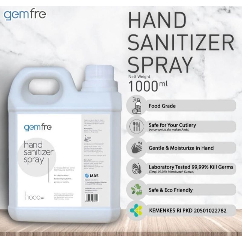 Gemfre HAND SANITIZER 1.000ml
