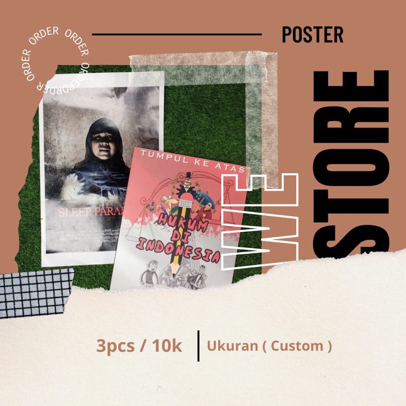 Cetak Poster Aesthetic Custom