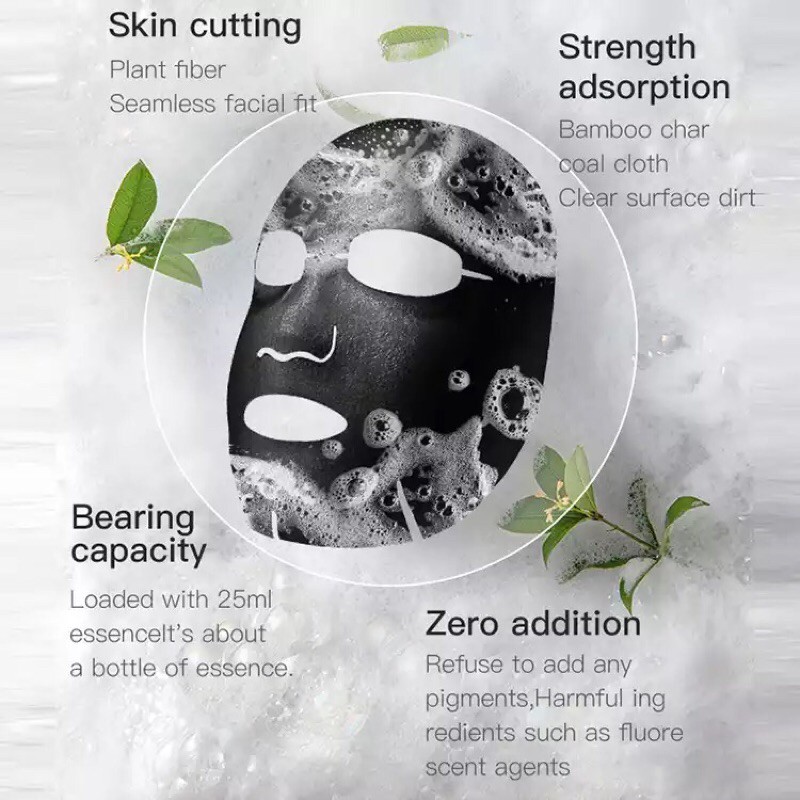 Jomtam black salt bubble sheet mask