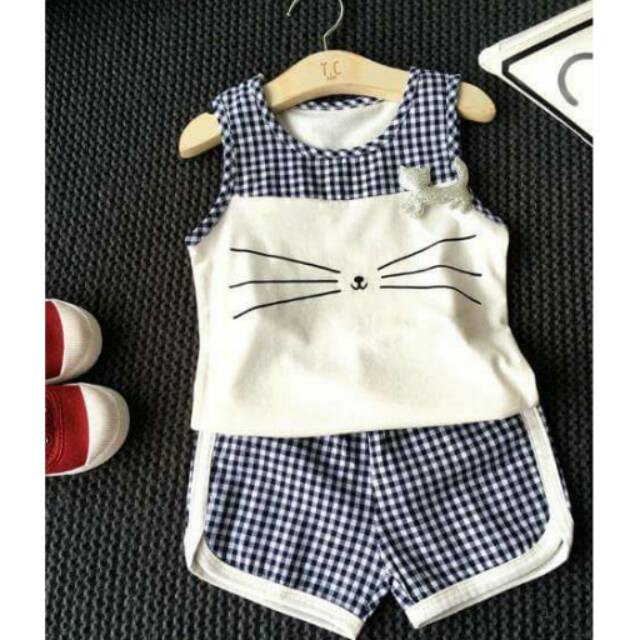 23177 setelan kitty kotak biru