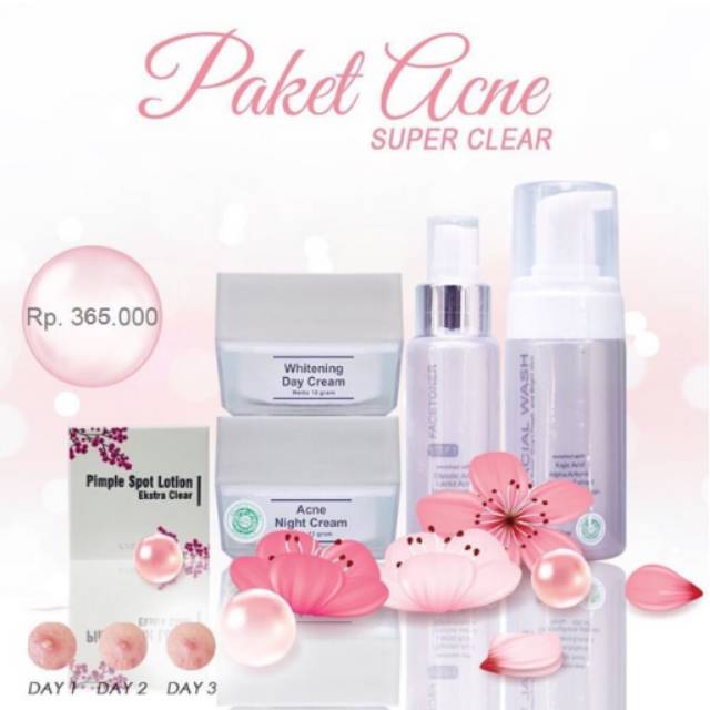 Msglow Paket Acne Super Clear/Ecer
