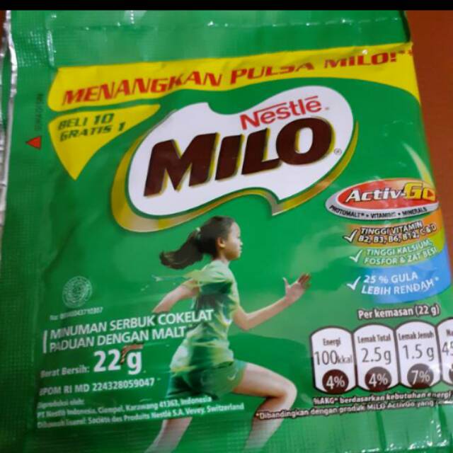 Susu MILO nestle 1 renceng