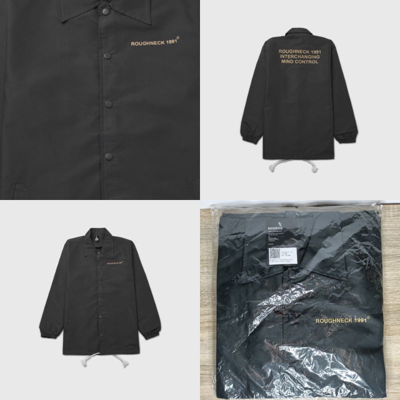 Roughneck CJ164 Dark Grey Mind Control Coach Jacket - Grey