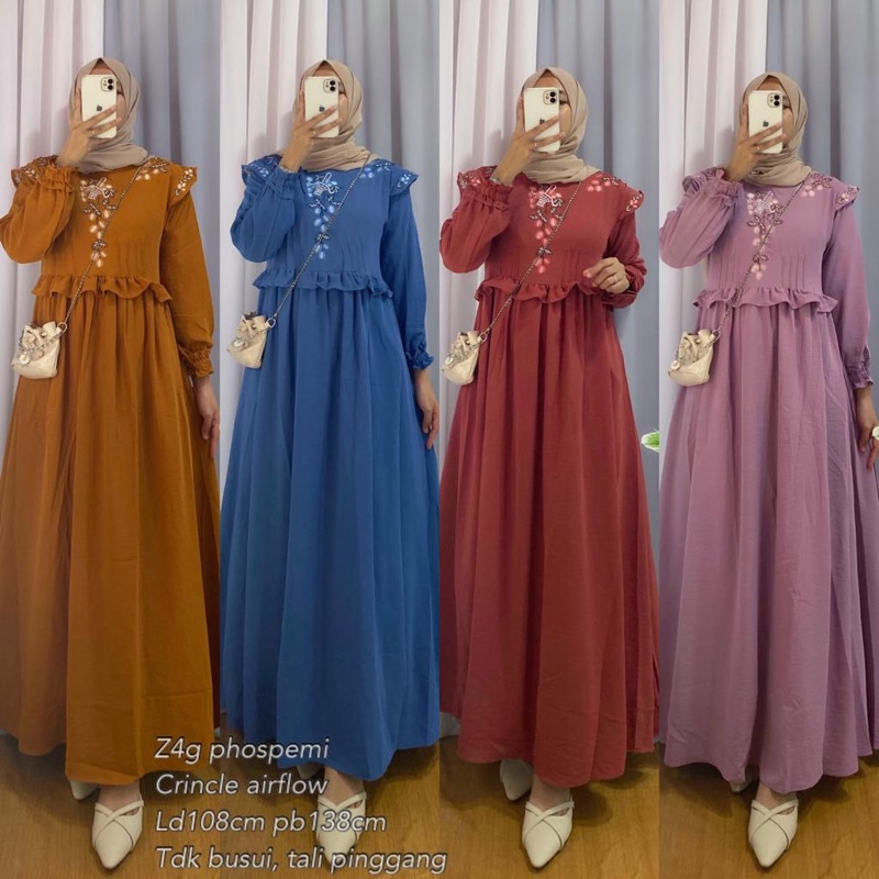Gamis Phospemi Crincle Airflow