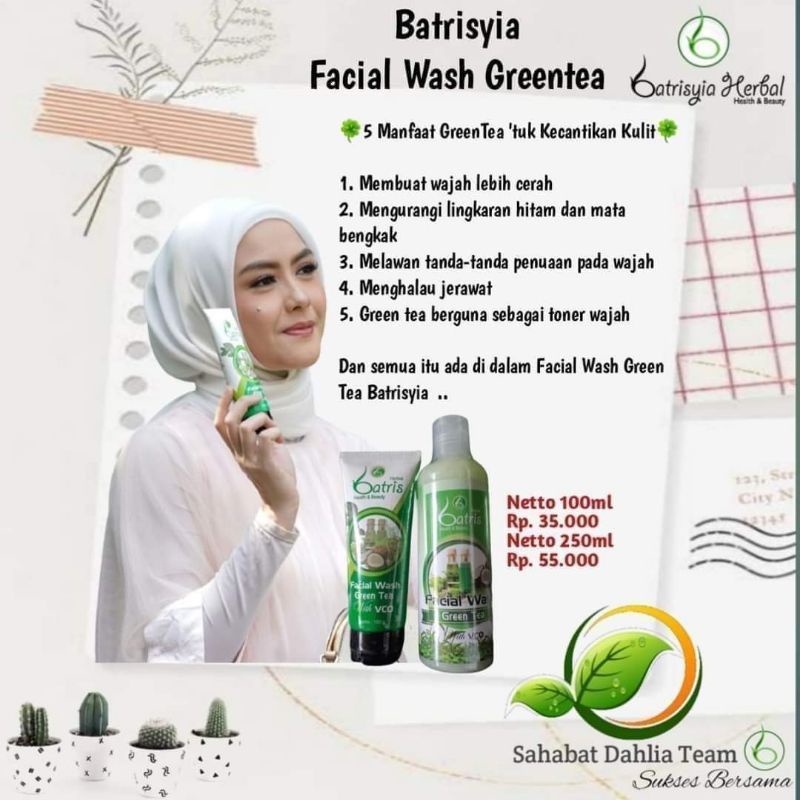 Facial Wash Greentea Batrisyia