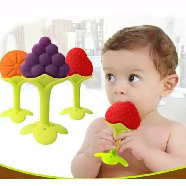 Teether/gigitan bayi bentuk buah