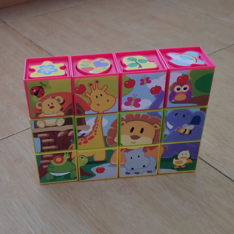 RedBox Shape Sorting & Puzzle Blocks Preloved