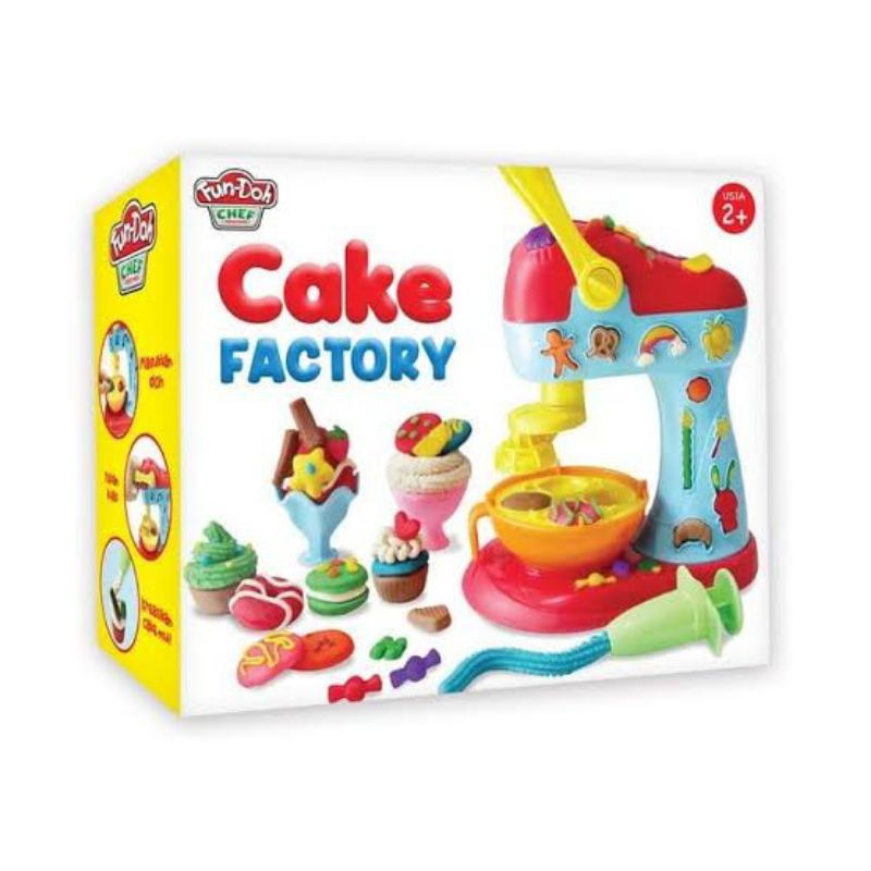 Mainan fun doh cake factory