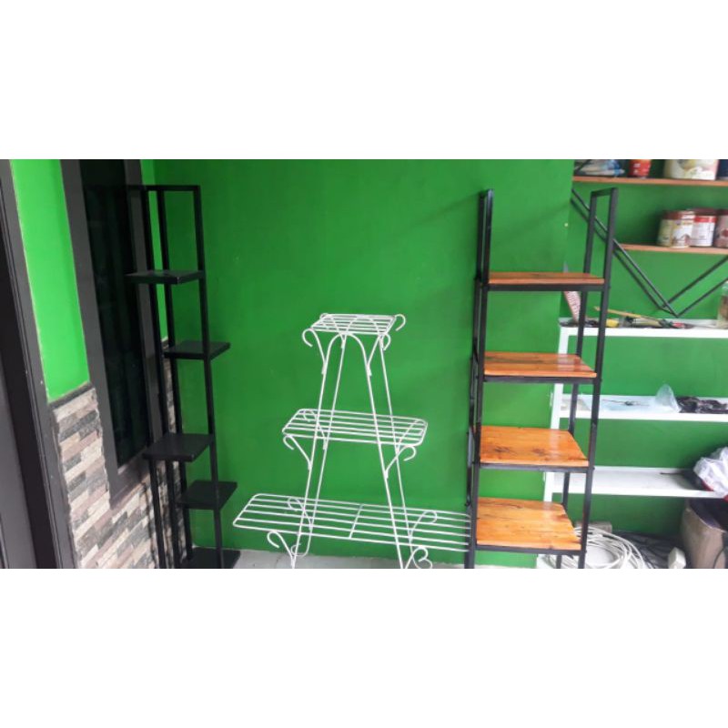 jualan rak bunga putih