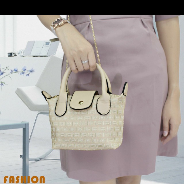 Tas fashion beige
