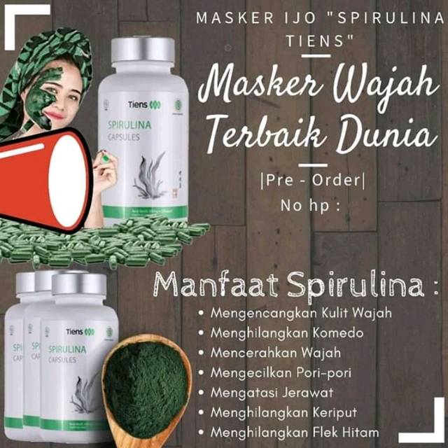 Masker spirulina premium