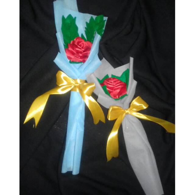 Buket Bunga pita satin