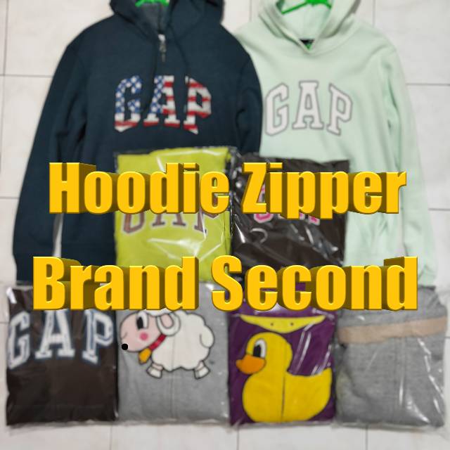 Hoodie Zipper Brand Second