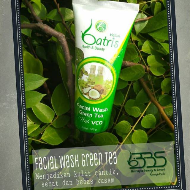 facial wash greentea with VCO